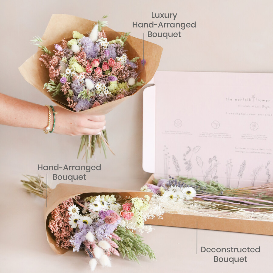 Pastel Dried Flower Bouquet Lisa Angel