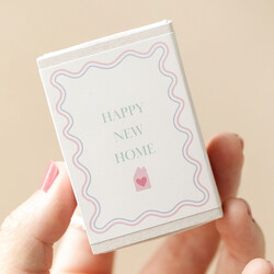 Happy New Home Tiny Matchbox Dried Flower Posy