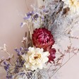 Helichrysum Flowers on the Rustic Moon Dried Flower Wreath with Crystal