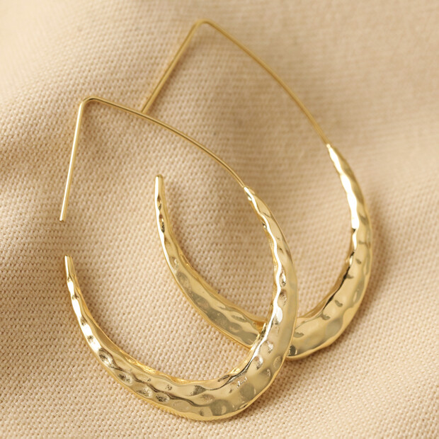 18K Yellow Gold Dainty Hoop Earrings • Italian Design • Handmade Gold  Earrings | eBay