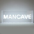 Mancave Neon LED Wall Light glowing in dark room
