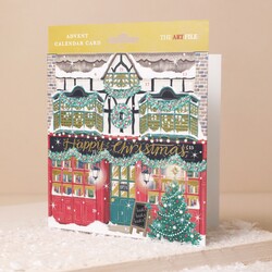 St Nicolas Street Advent Christmas Card