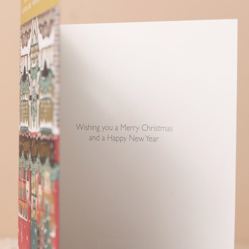 Inside of the St Nicolas Street Advent Christmas Card