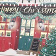 Close up of the paper doors on the St Nicolas Street Advent Christmas Card