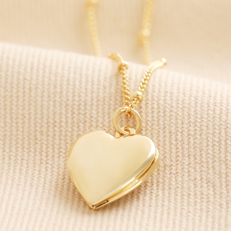 Heart Locket Necklace In Gold Women s Jewellery Lisa Angel