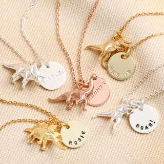 Personalised Dinosaur Necklace