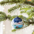 Hand-Painted Norfolk Bauble Hanging in Christmas Tree