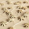 Afroart Natural Stars on a String Garland arranged on neutral background