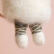 Close Up of Mouse Shoes on Felt Angel Mouse Hanging Decoration 
