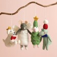 Felt Christmas Crocodile Hanging Decoration Hanging With Other Styles Available