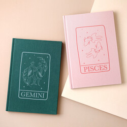 Personalised Zodiac Fabric Notebook