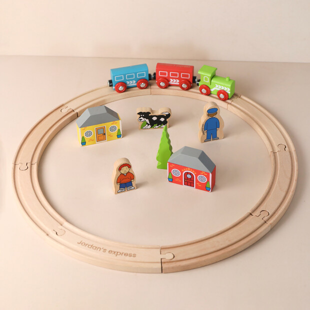 Personalised My First Train Set Toy Personalised My First Train Set Toy