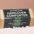 Close up of packaging on Green Cuisine Hangover Comforter Christmas Cracker