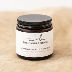 The Candle Brand Lemongrass and Geranium Scented Candle