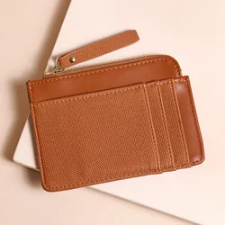 Vegan Leather Card Holder in Tan