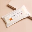 Lisa Angel Pumpkin Spice Soy Wax Melts in packaging on top of neutral surface