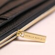 Close Up of Zip on Estella Bartlett Black Large Card Purse 