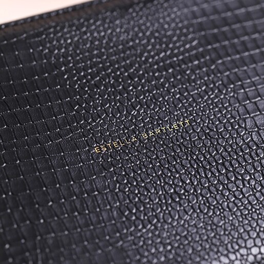 Logo on Estella Bartlett Slim Jewellery Box in Black