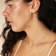 Estella Bartlett Knot Pendant Necklace In Silver on Model