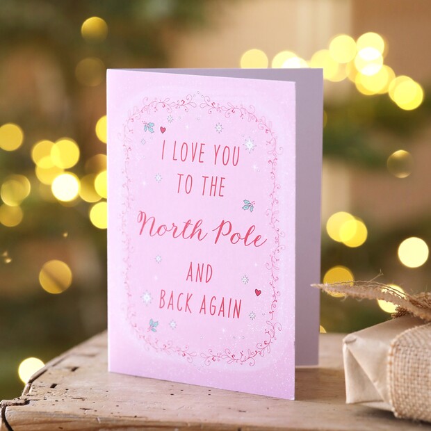 I Love You To The North Pole Christmas Card I Love You To The North Pole Christmas Card