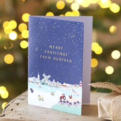 Merry Christmas From Norfolk Christmas Card