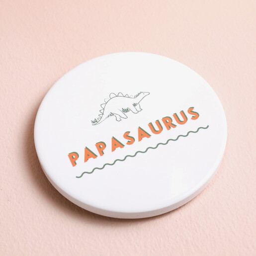 Papasaurus Organic Shape Coaster with Whisky Glass in Background