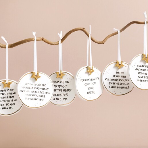 Other Decorations Available Mum Ceramic Hanging Decoration Hanging with Other Styles Available