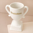 Personalised Ceramic Speckled Trophy Reading Brainbox