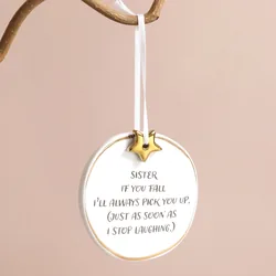 Sister Ceramic Hanging Decoration