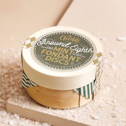 The Chocolate Gift Company Dark Chocolate Mint Fondant Disc Box