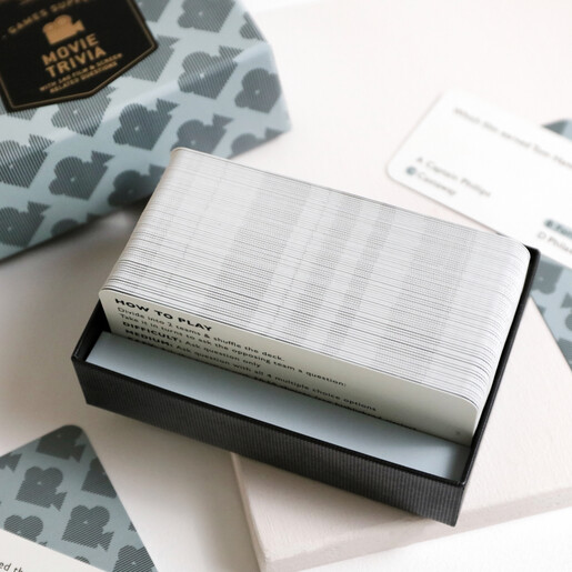 Gentlemen's Hardware Movie Trivia Card Game in Open Box 