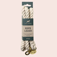 Rope Dog Leash in Natural on Pink Surface in Packaging