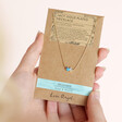 December Birthstone Cluster Necklace in Gold in Packaging