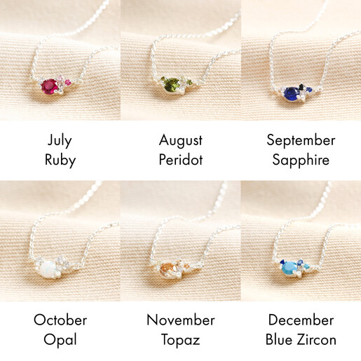 Custom Mother and Child Birthstone Necklaces
