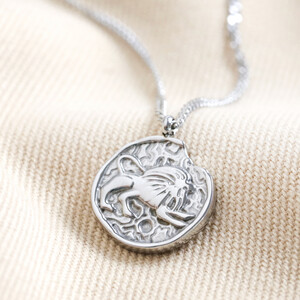 Stainless Steel Leo Zodiac Pendant Necklace 