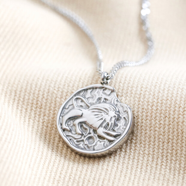 Stainless Steel Leo Pendant Necklace | Jewellery | Lisa Angel