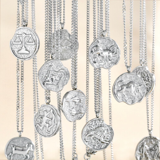 Stainless Steel Pendant Necklaces Hanging Together