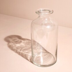 Slim Glass Flower Vase, H24cm