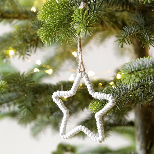 Woven Rope Star Hanging Decoration | Christmas | Lisa Angel