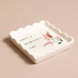 Beautiful Day Square Trinket Dish empty against neutral coloured background
