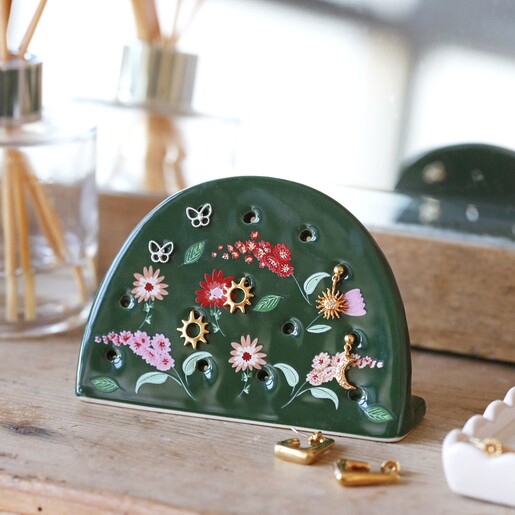 Sun and Moon Ceramic Earring Holder Lisa Angel Homeware Collection Celestial Ceramic Sun