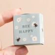 Model Holding Tiny Matchbox Ceramic Bee Token Box