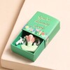 Tiny Matchbox Blooming Lovely Ceramic Flower Token in Box