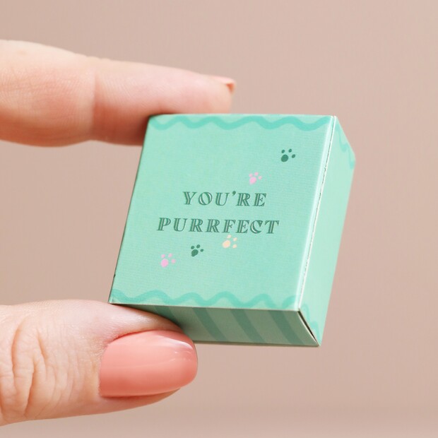 Tiny Matchbox Ceramic Cat Token | Small Gifts | Lisa Angel