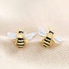 Lisa Angel Ladies' Gold Bumblebee Stud Earrings
