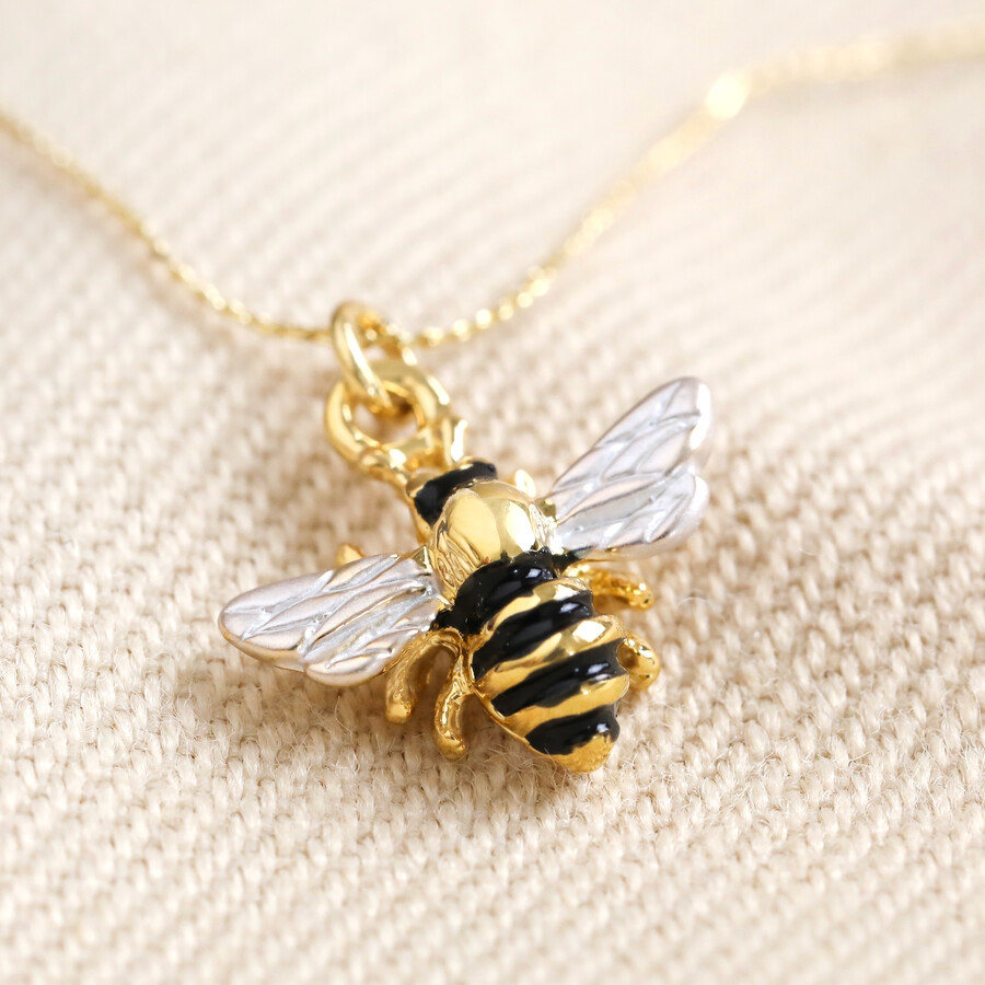 Silver Bumble Bee Necklace By Sophie Jones Jewellery |  notonthehighstreet.com