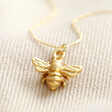 Lisa Angel Ladies' Delicate Tiny Gold Bumblebee Pendant Necklace