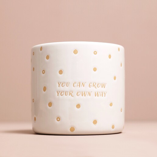 Grow Your Own Way Planter against neutral coloured backdrop