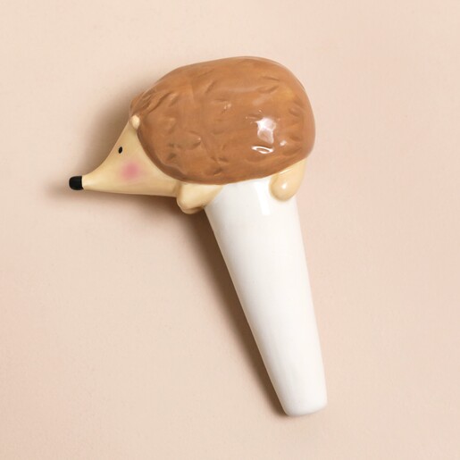 Hedgehog Plant Watering Spike on Pink Surface