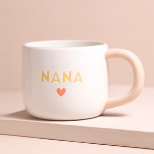 Ceramic Orange Heart Nana Mug